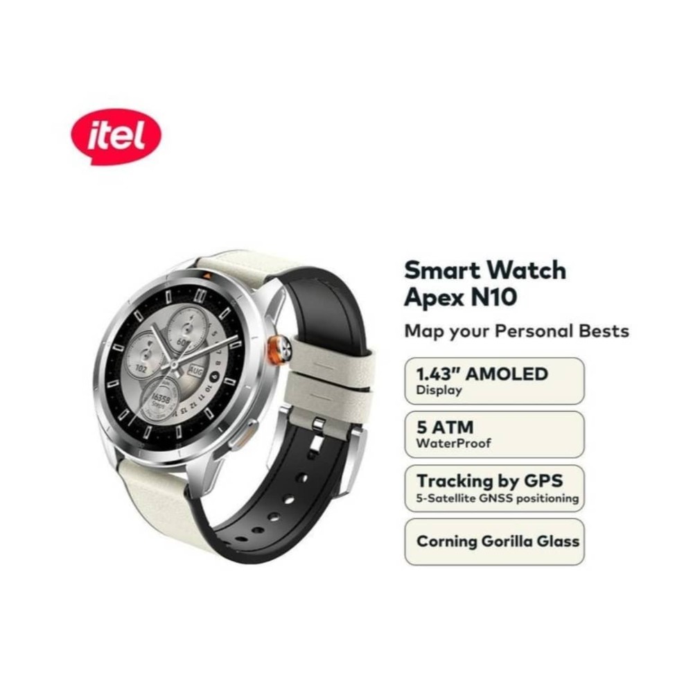 itel Apex N10 Smartwatch 1.43" Amoled Digital Compass