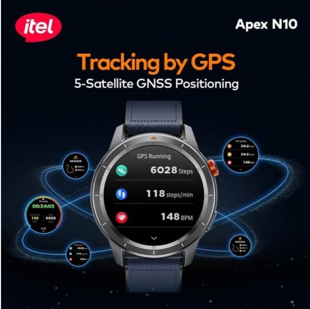 itel Apex N10 Smartwatch 1.43" Amoled Digital Compass