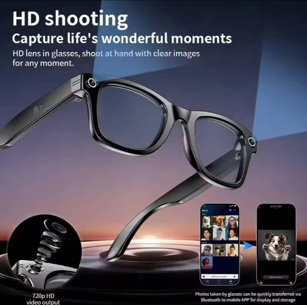 Guhuavmi Al Smart Glasses with 8MP Camera