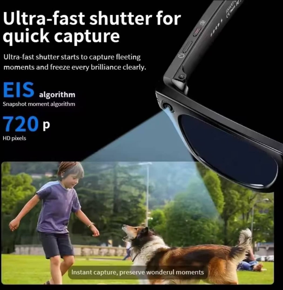 Guhuavmi Al Smart Glasses with 8MP Camera