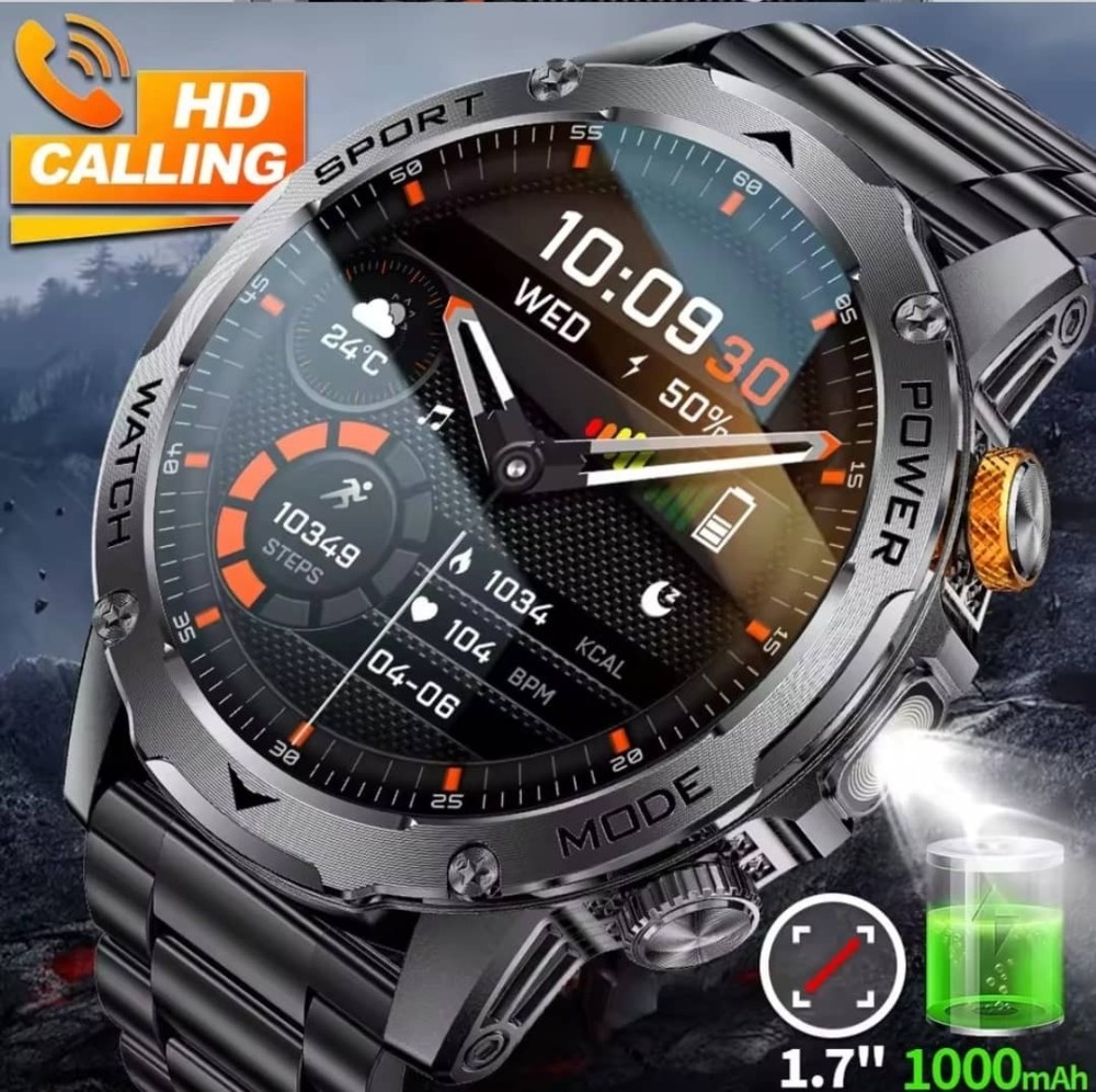 LIGE Smart Watch For Men, Black & White