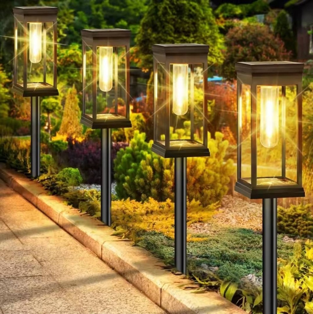 4 PCS Solar Outdoor Garden Lights