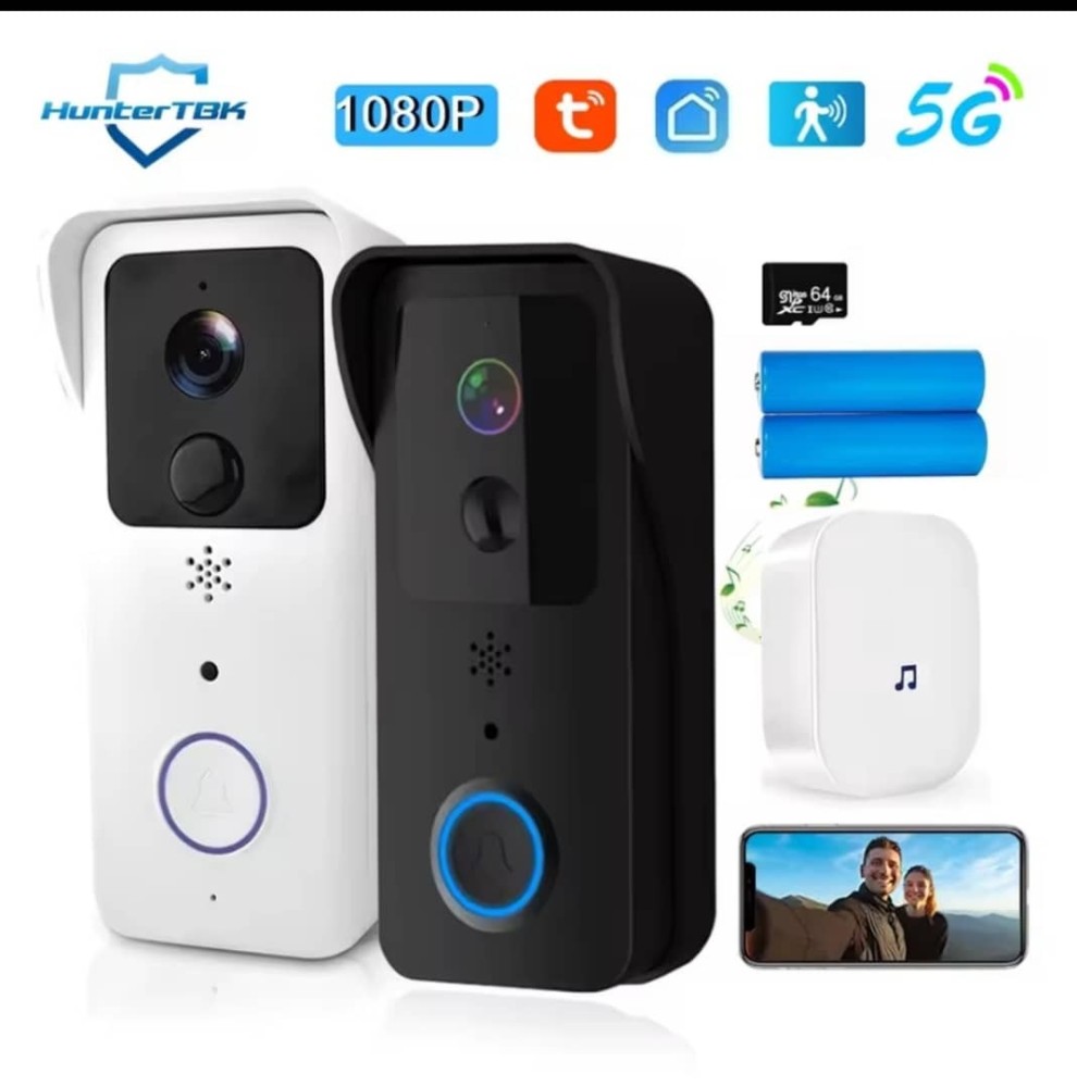 HunterTBK 5G & WiFi Video Doorbell Camera
