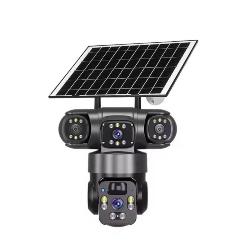 V380 8MP TripleLens PTZ 4G Solar CCTV Camera