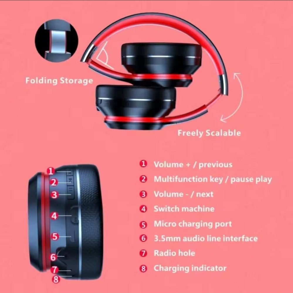 Lenovo HD200 Bluetooth Foldable Wireless Headphone