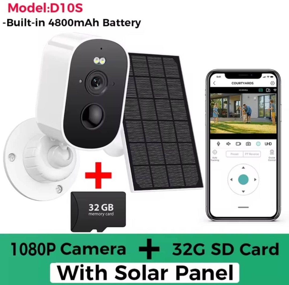Abuntu 1080P WiFi Camera Solar Outdoor Camera
