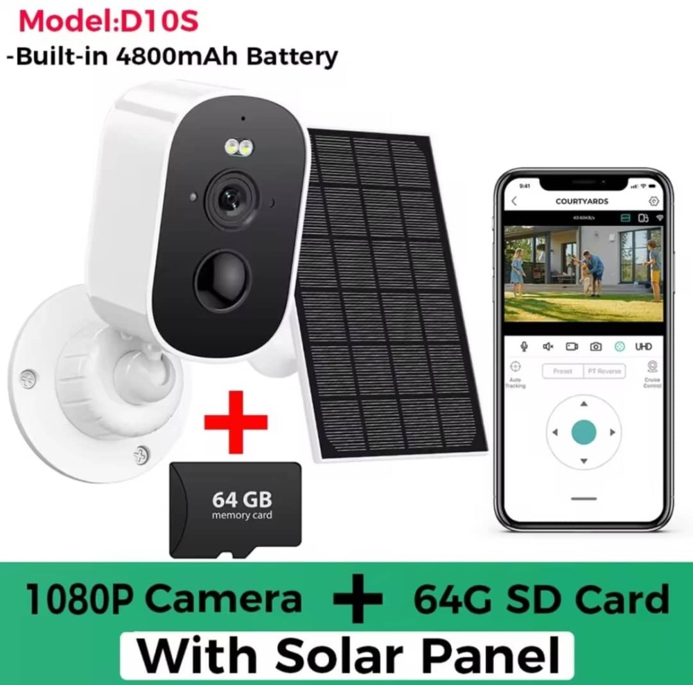 Abuntu 1080P WiFi Camera Solar Outdoor Camera